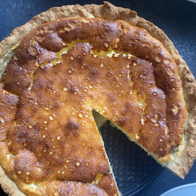 Kasekuchen gâteau au fromage blanc Chavouot