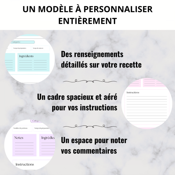 Fiche recette à imprimer – 10 coloris – Image 4